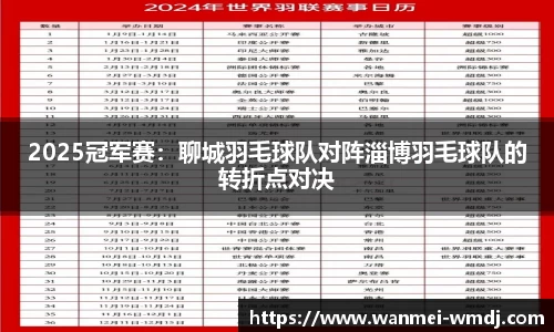 2025冠军赛：聊城羽毛球队对阵淄博羽毛球队的转折点对决